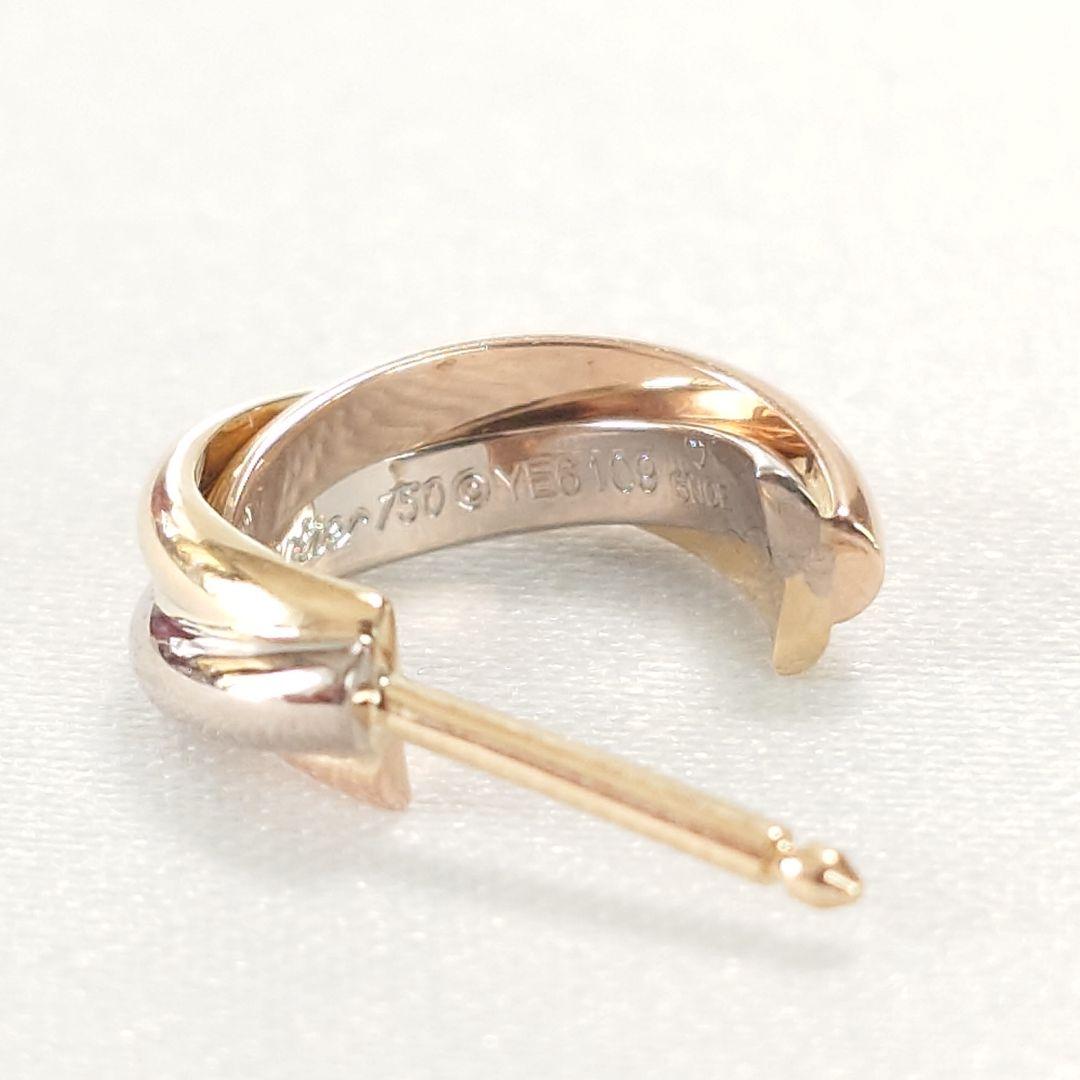 【新品仕上げ済】カルティエ トリニティ フープピアス 片耳用 5866