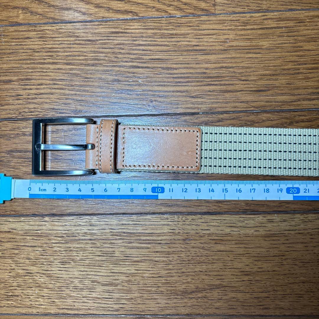 バーバリーロンドン　ベルト　レディース　Burberry レザー　キャンバス　C