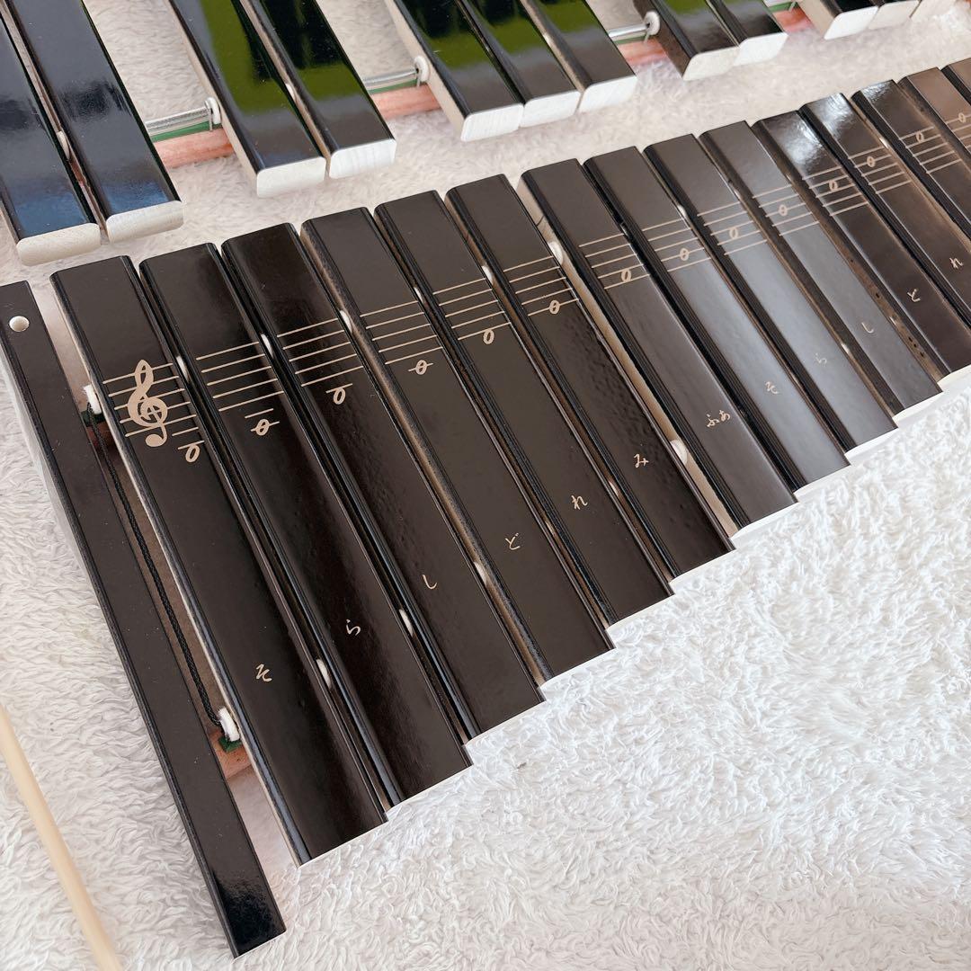 【美品】YAMAHA 卓上木琴 No.185 楽器 ヤマハ 木琴 30音 箱付き