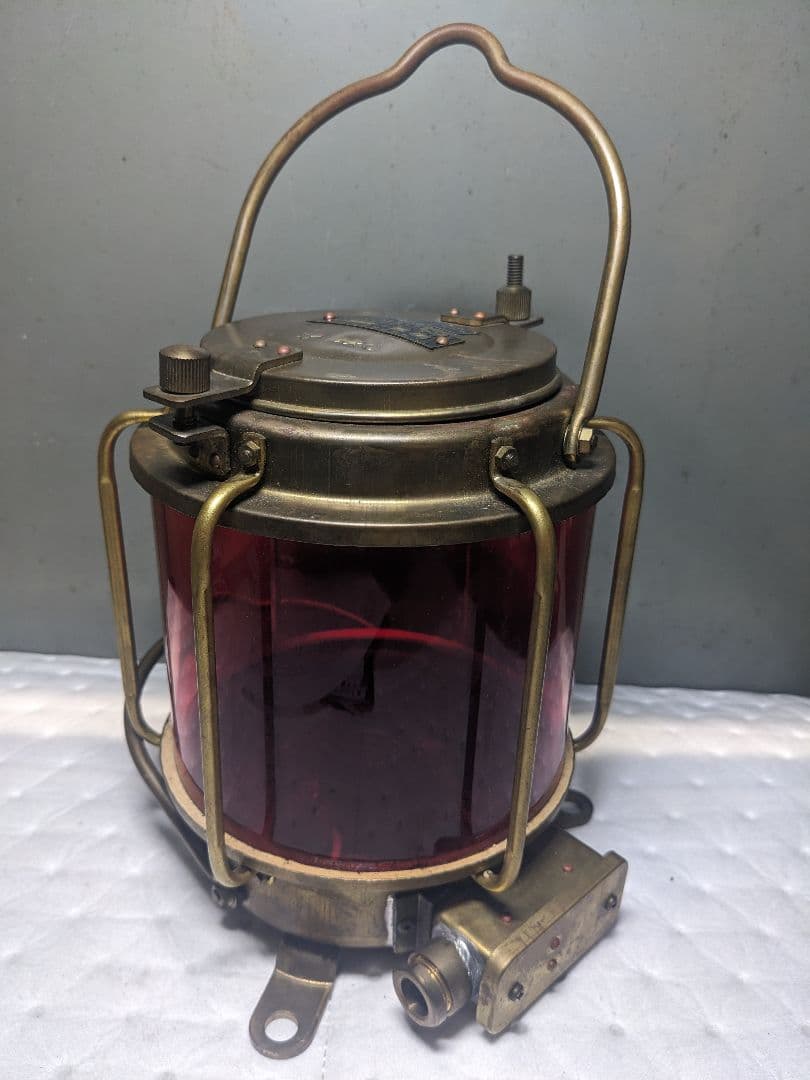 船尾燈　マリンランプ　船舶用照明　日本船燈株式会社　製造年昭和55年5月