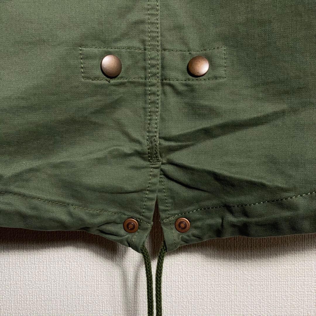 FREDPERRY‼︎ ライナー付きモッズコート 刺繍ロゴ カーキ L.