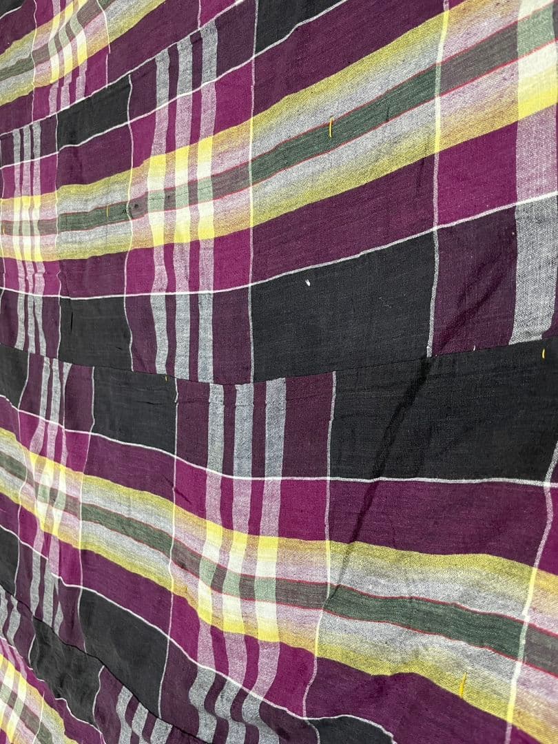 Japan antique 裂織 古布 ラグ カーペット こたつ上掛け 布団