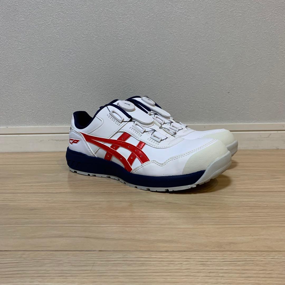 【新品】 アシックス asics ウィンジョブCP209 白×赤×紺 27cm