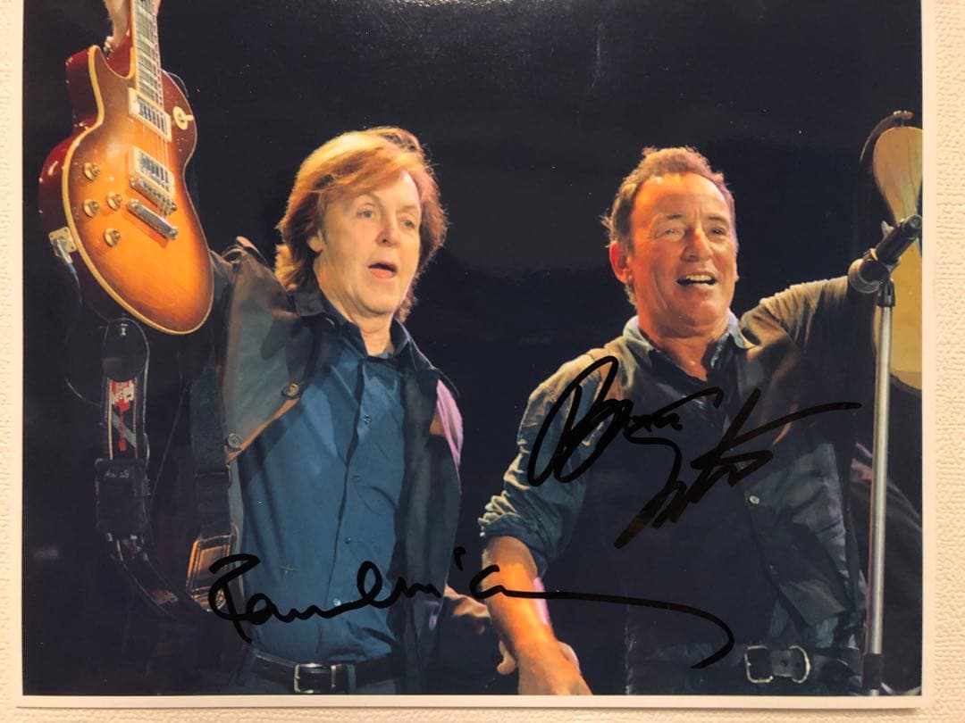 【超貴重】直筆サイン　ポール&ブルーススプリングスティーン