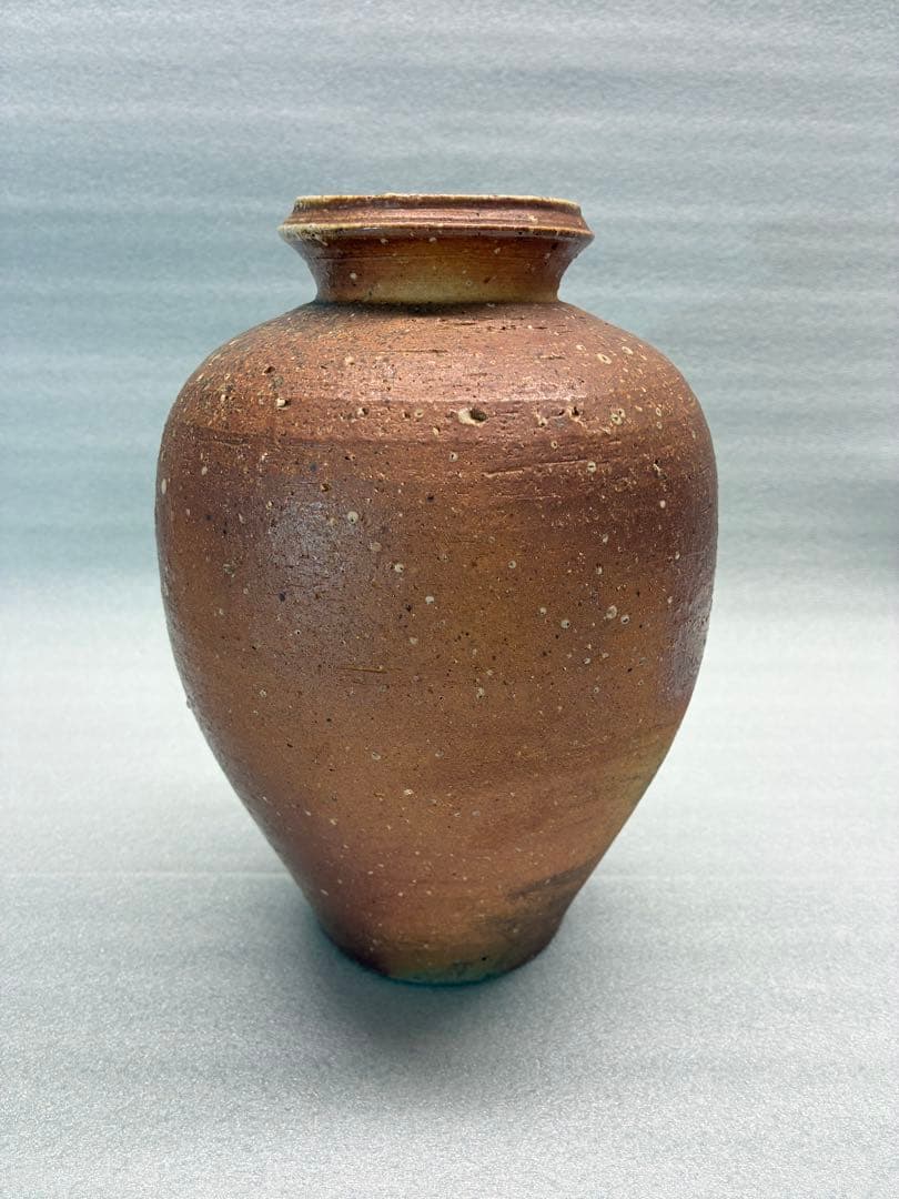信楽焼　壺　うずくまる　幸山　古美術