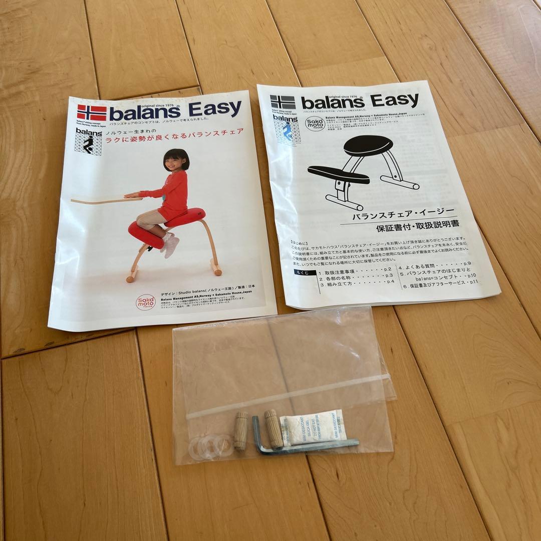 美品！姿勢矯正 バランスラボ バランスチェア バランスイージー ブラウン　取説付