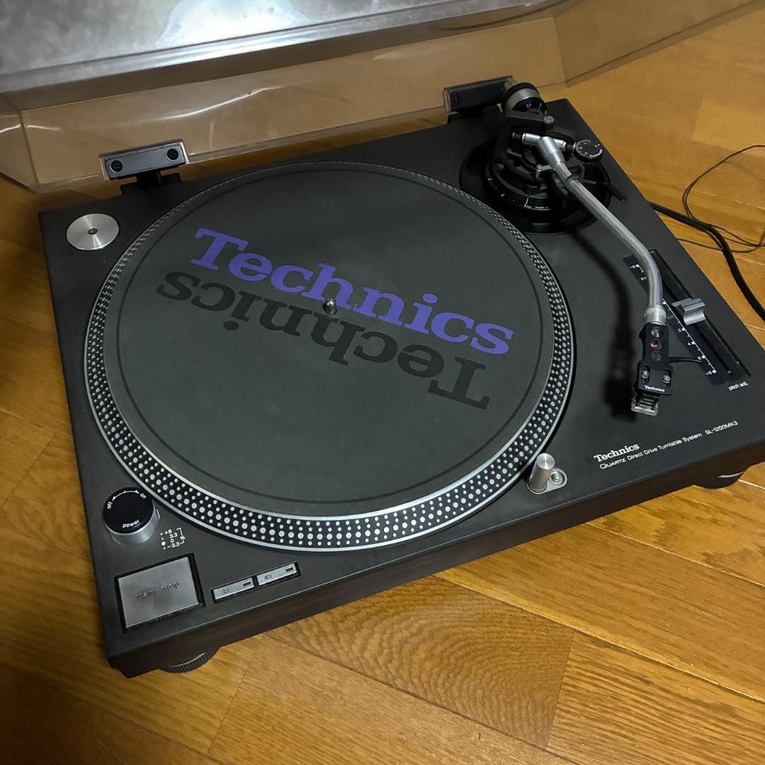 【業務使用無】カバー付Technics SL-1200MK3 ターンテーブル