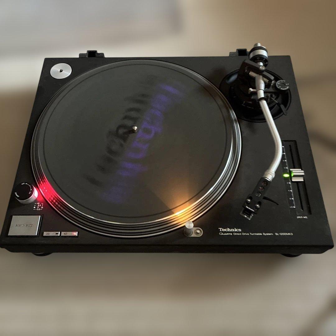【業務使用無】カバー付Technics SL-1200MK3 ターンテーブル