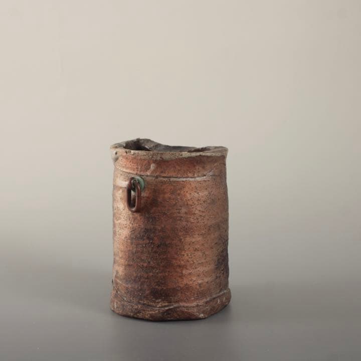 信楽 掛花入 茶道具 花器 古道具 信楽焼 アンティーク