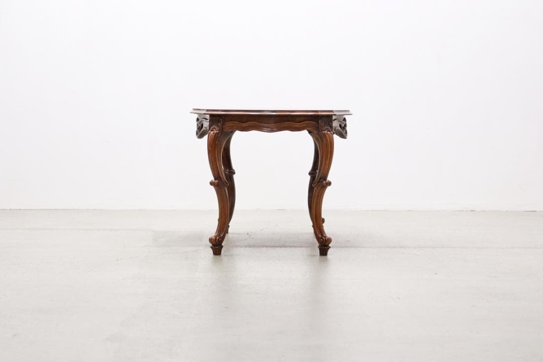 ヴィンテージ クラシカル オーバル センターテーブル サイドテーブル 1 猫脚