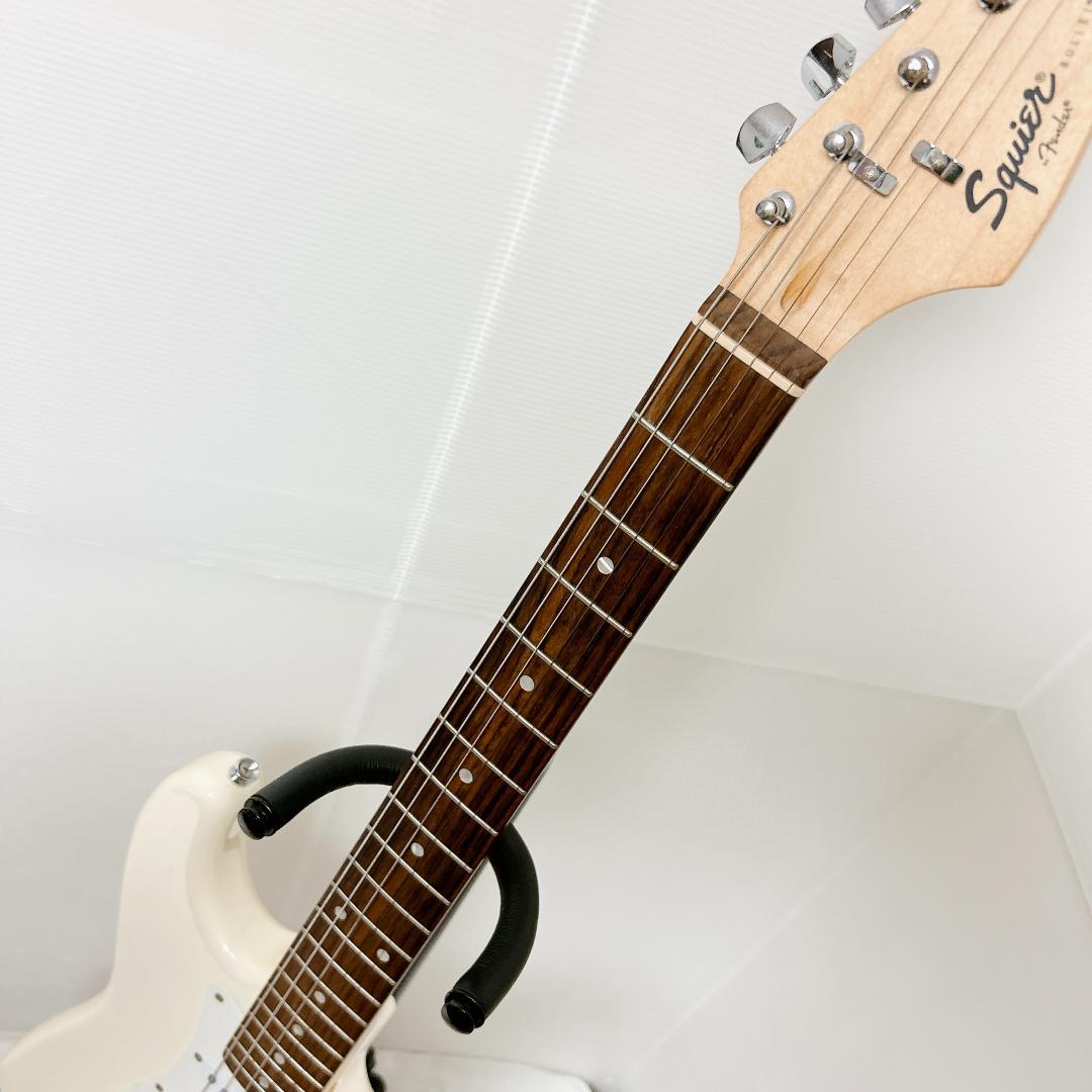 美品 Squier スクワイヤー Stratocaster ストラト ホワイト