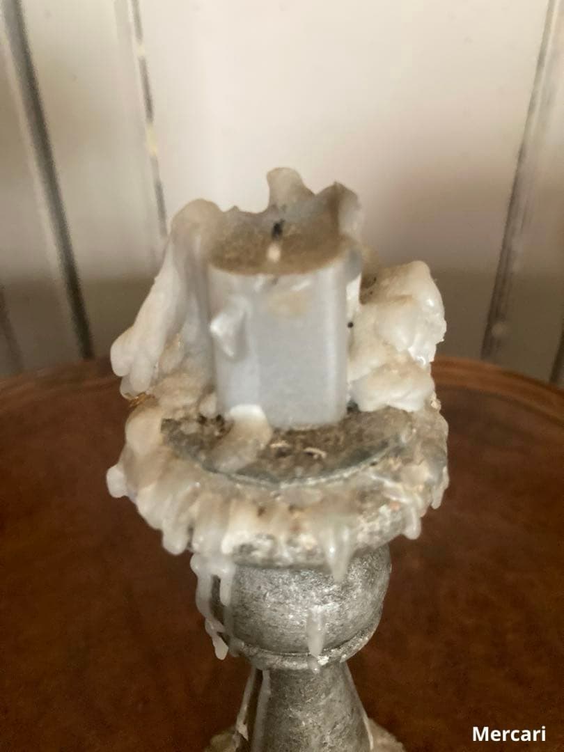 【希少】フランス　19世紀　アンティーク　キャンドルスタンド　シャビー