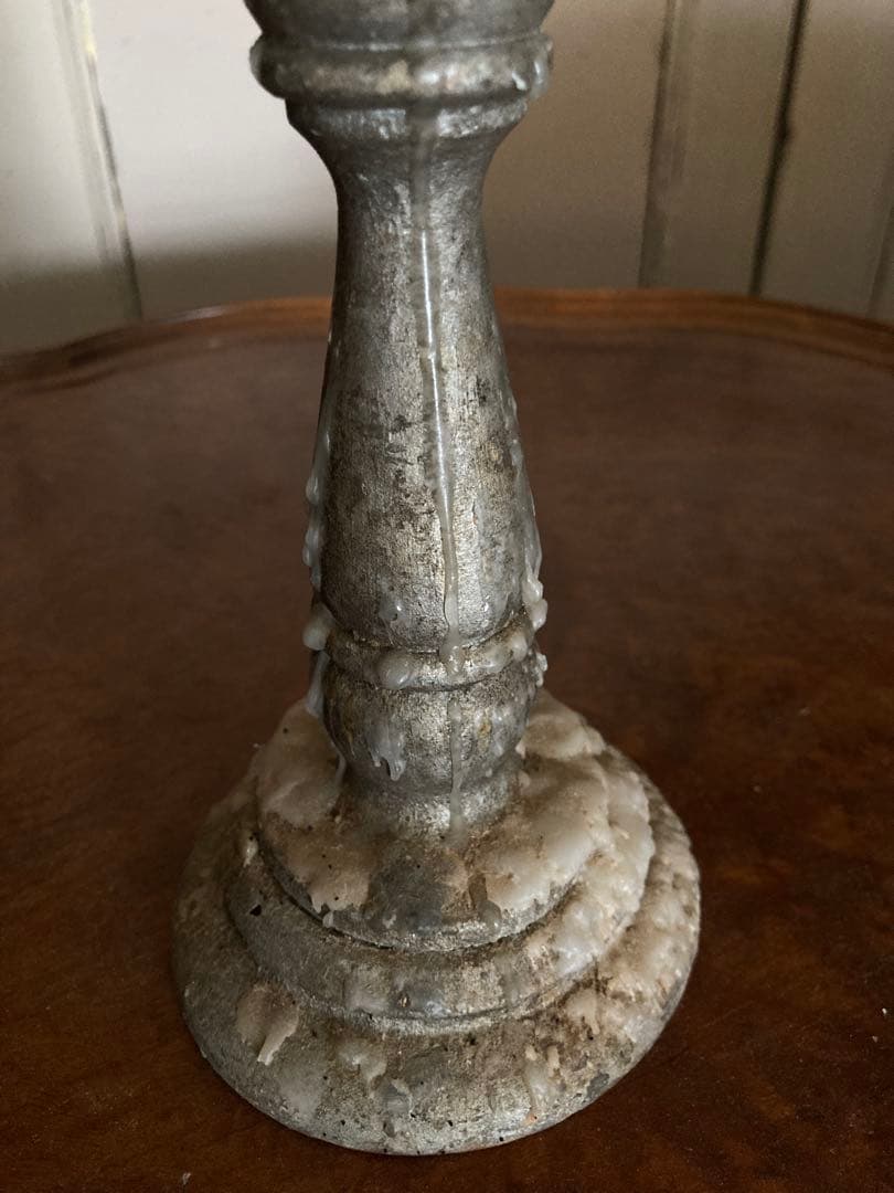 【希少】フランス　19世紀　アンティーク　キャンドルスタンド　シャビー