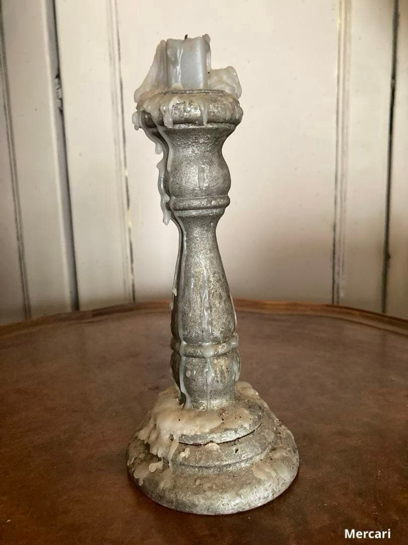 【希少】フランス　19世紀　アンティーク　キャンドルスタンド　シャビー