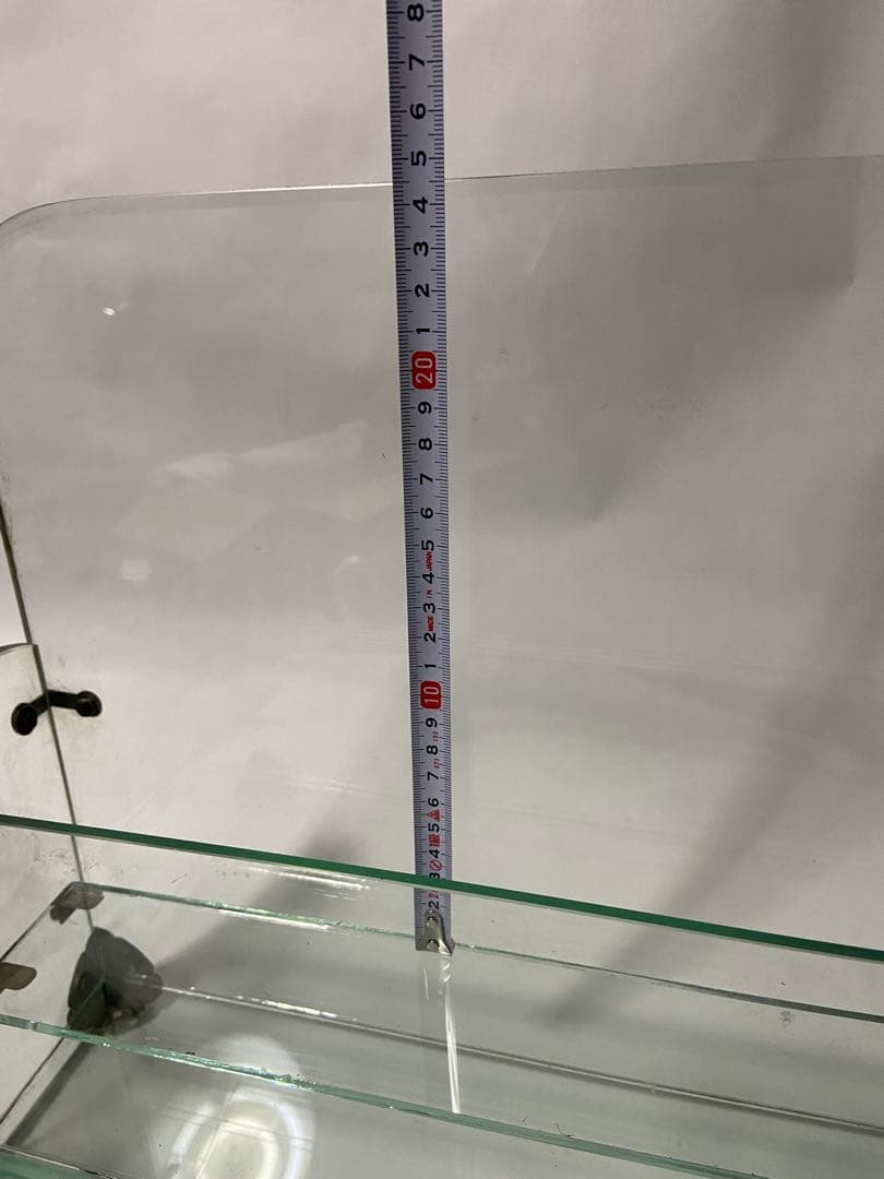 昭和レトロ ガラスの店舗用什器 文房具屋さん 飾り棚 硝子 ディスプレイケース