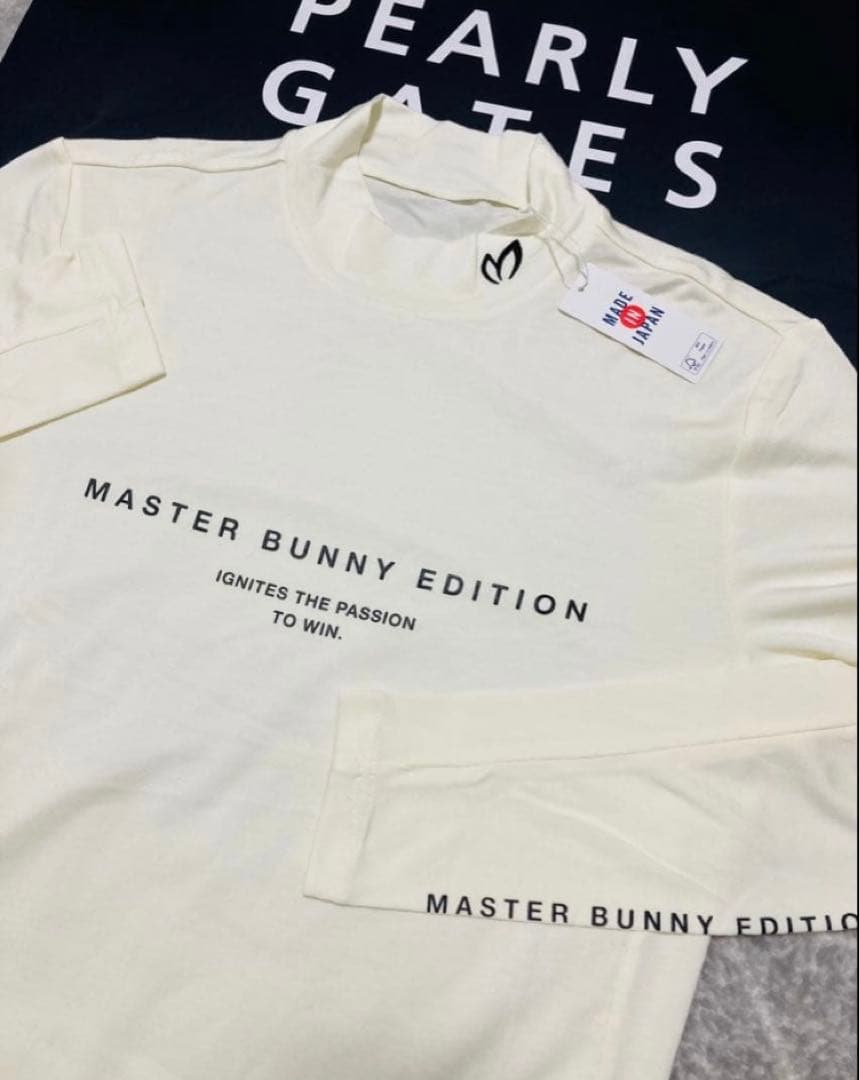 新品 パーリーゲイツ マスターバニー デュアルウォームベア天カットソー6LL白