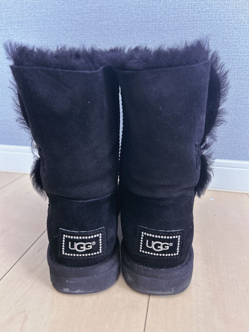 ※値下げ　UGGムートンブーツ 24.0 箱あり　ストーン