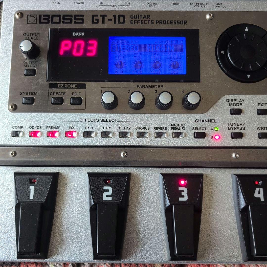 BOSS GT-10　ギターエフェクター　ACアダプター付き　マルチエフェクター