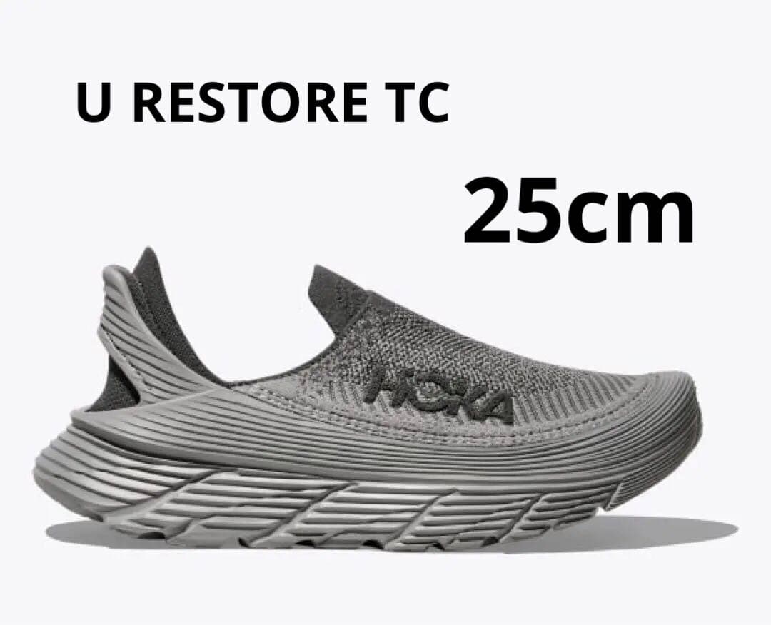 HOKA スリッポンシューズ グレーリストア TC RESTORE TC