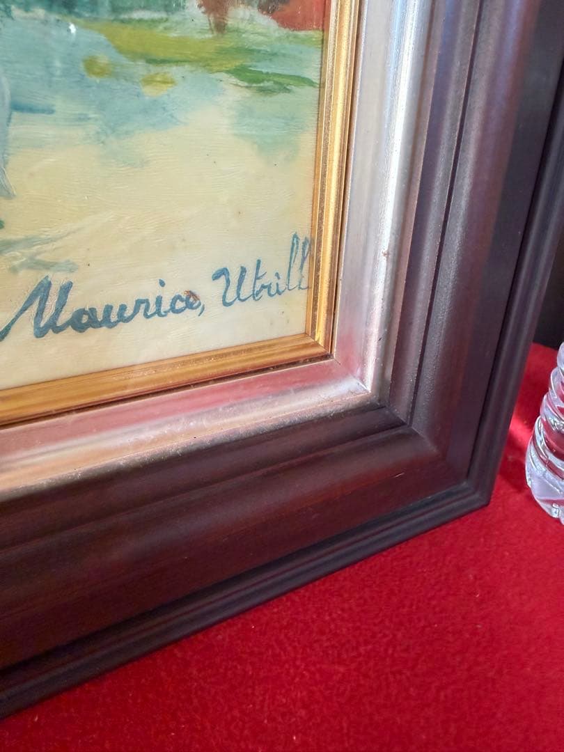 モーリス・ユトリロ　モンマルトルの喫茶店　講談社・美術複製画