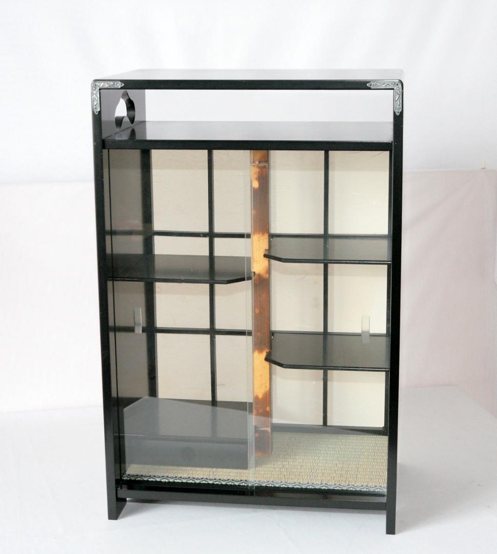 1610　春日茶棚揃（ガラス引違戸付）