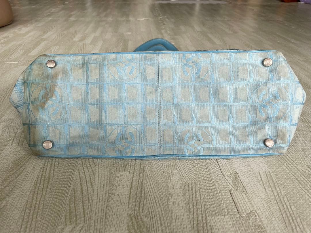 CHANEL シャネル　ニュートラベルライン　トートバッグ　ブルー