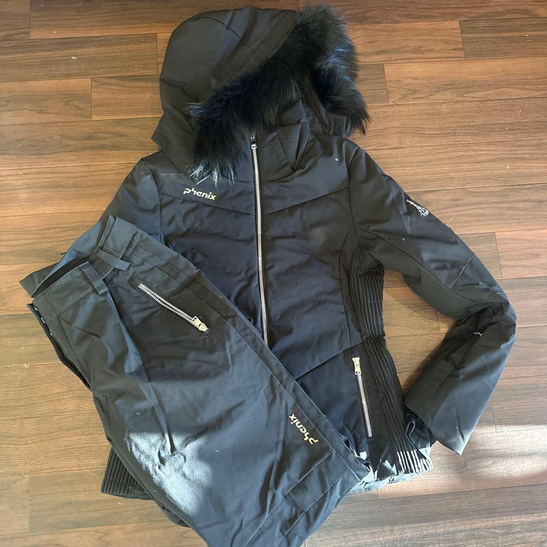 Phoenix スキーウエアー セットアップ　ブラック