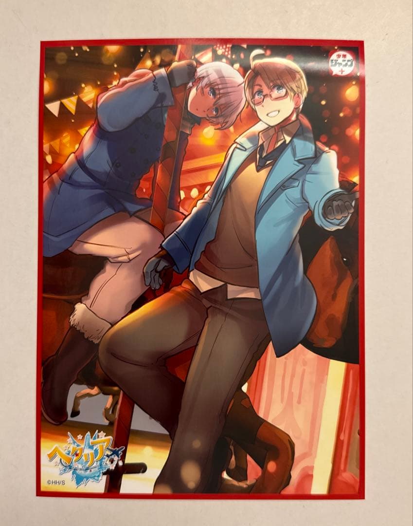 【WS1】ヘタリア 2L版 ブロマイド ジャンプショップ アメリカ アイスランド