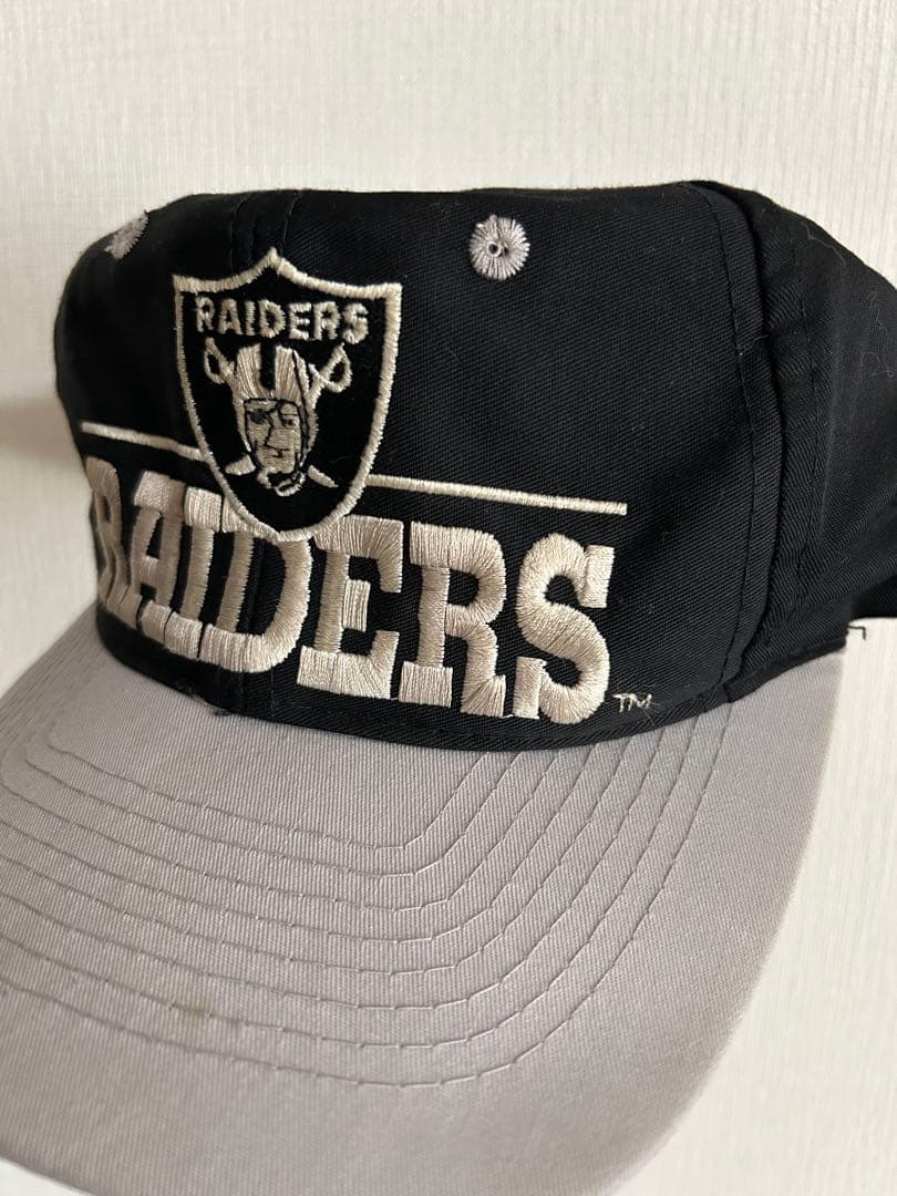 RAIDERS レイダース 90s スナップバックキャップ 黒/グレー ハルキ