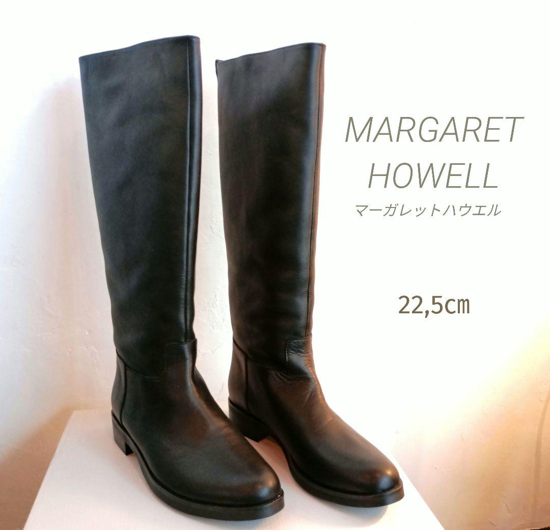 専用　美品　マーガレットハウエル ロングブーツ レザー ブラック