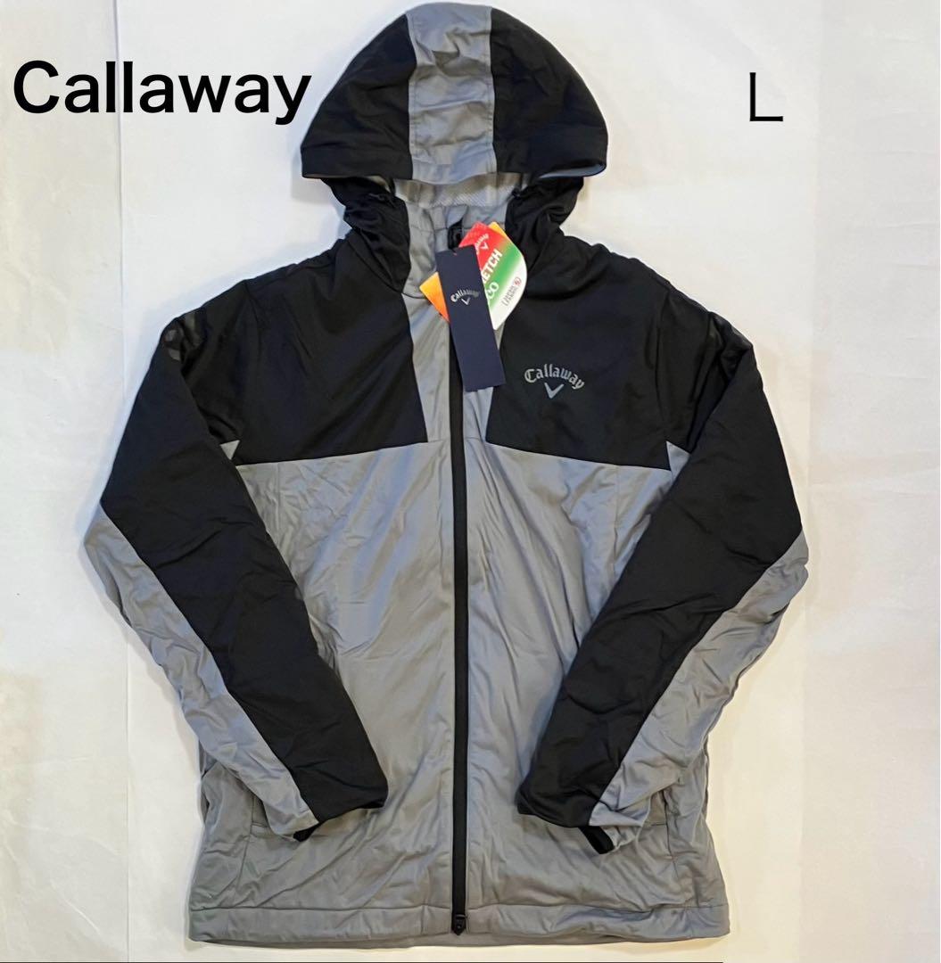キャロウェイ ふんわり裏地 中綿風 フーディ 未使用タグ付L、ストレッチ防風撥水