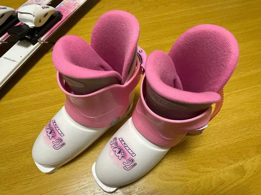 子ども用スキーセット ピンク KAZAMA