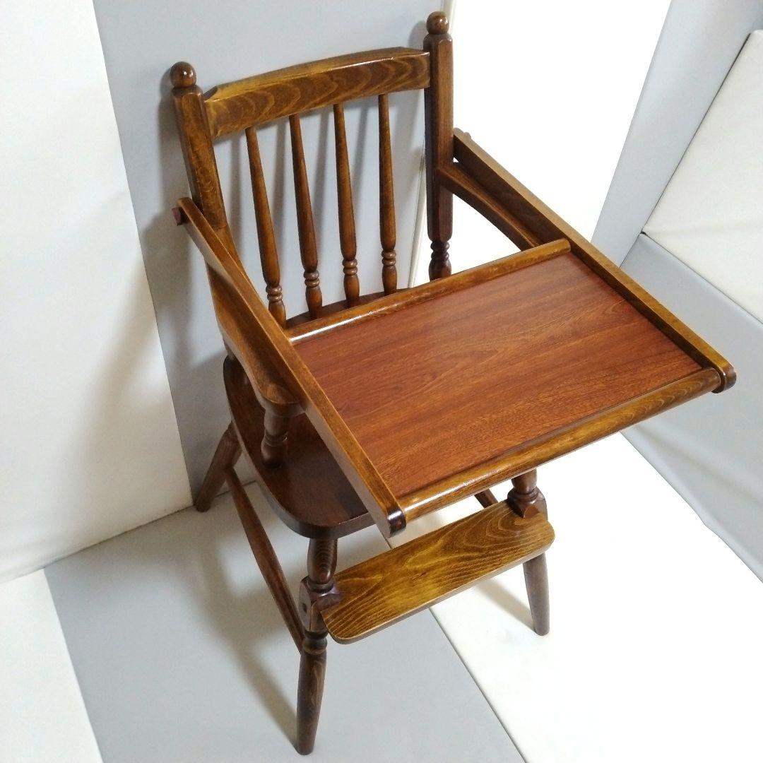 柏木工 ハイチェア ベビーチェア テーブル付き ヴィンテージ