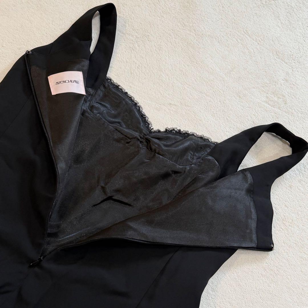 AVENCHUMU Buckle belt garter dress 黒 S