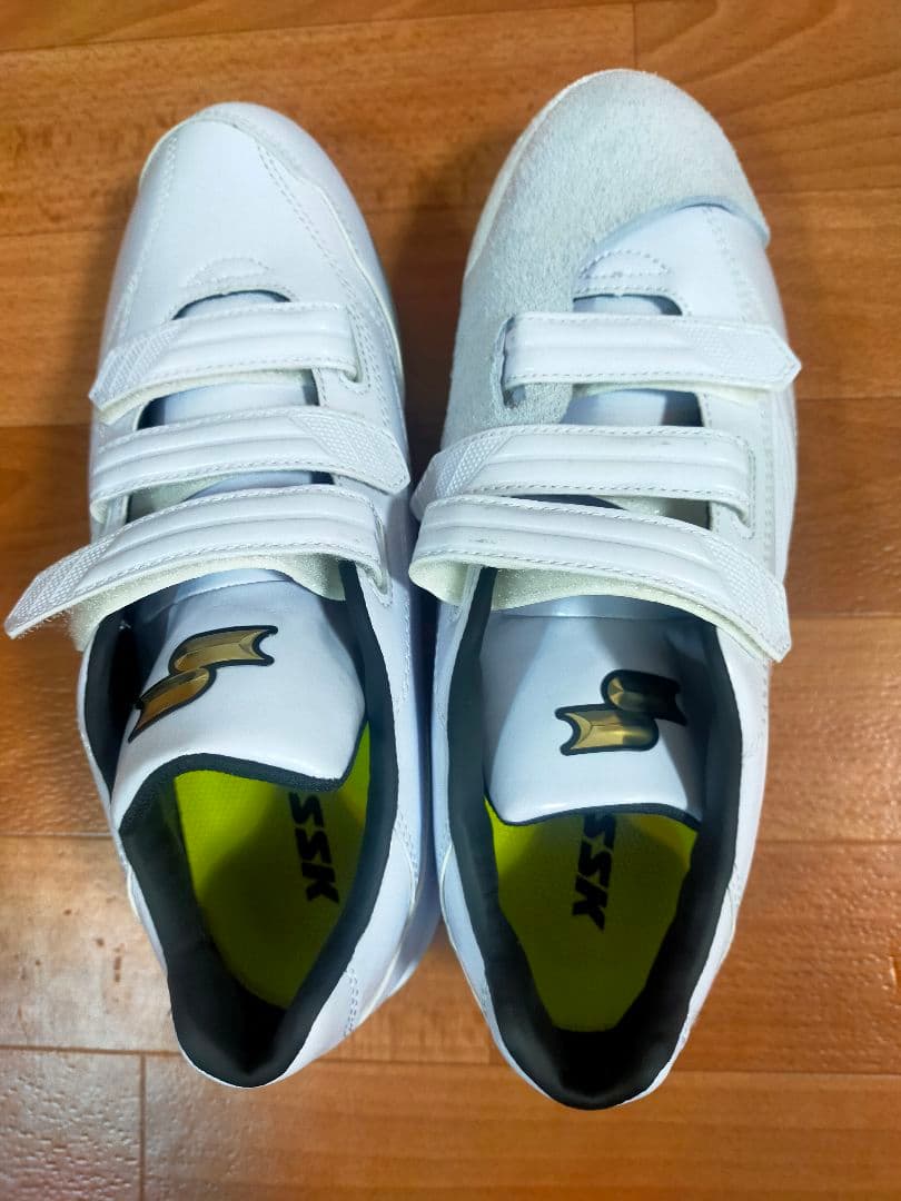 【新品】野球スパイク SSF3007 ホワイトPカバー付き26.0cm