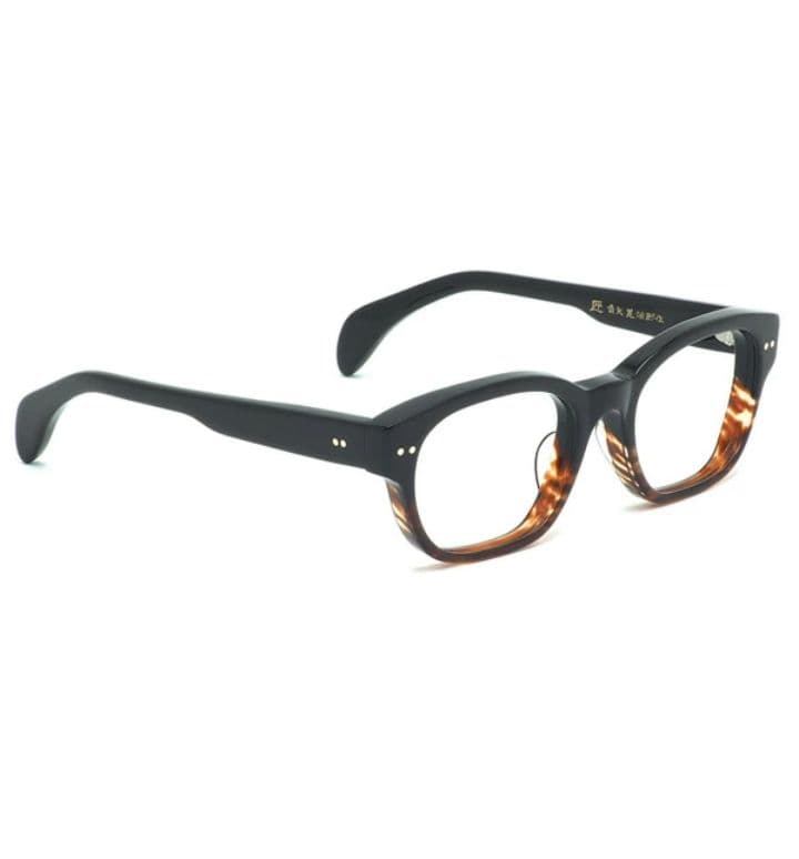 ★匠 角矢甚治郎作【鯖江メガネ・新品】伊達メガネ　セルロイドフレーム　其32-ヲ