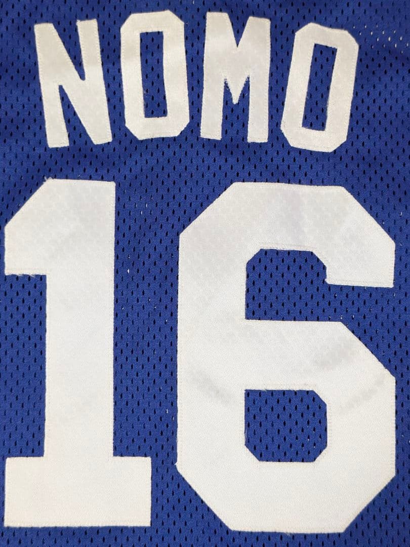 酒　90s USA製 マジェスティックドジャース 野茂英雄 ユニフォームＬ