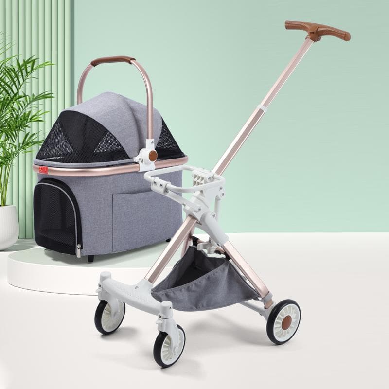 コンパクト軽量ペットカート（特許トップ折りたたみ式）