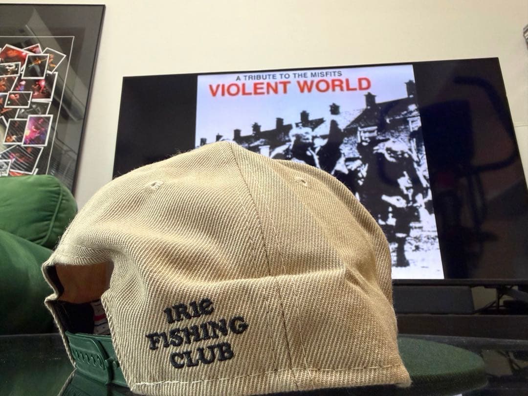 IRIE FISHING CLUB キャップ　ベージュ　グリーン