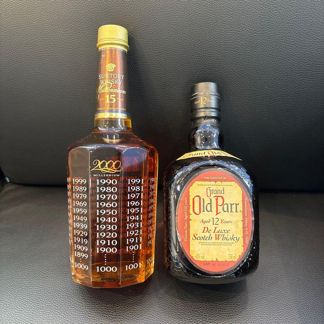 ウイスキー SuntoryMillennium15Years&OldParr12Years