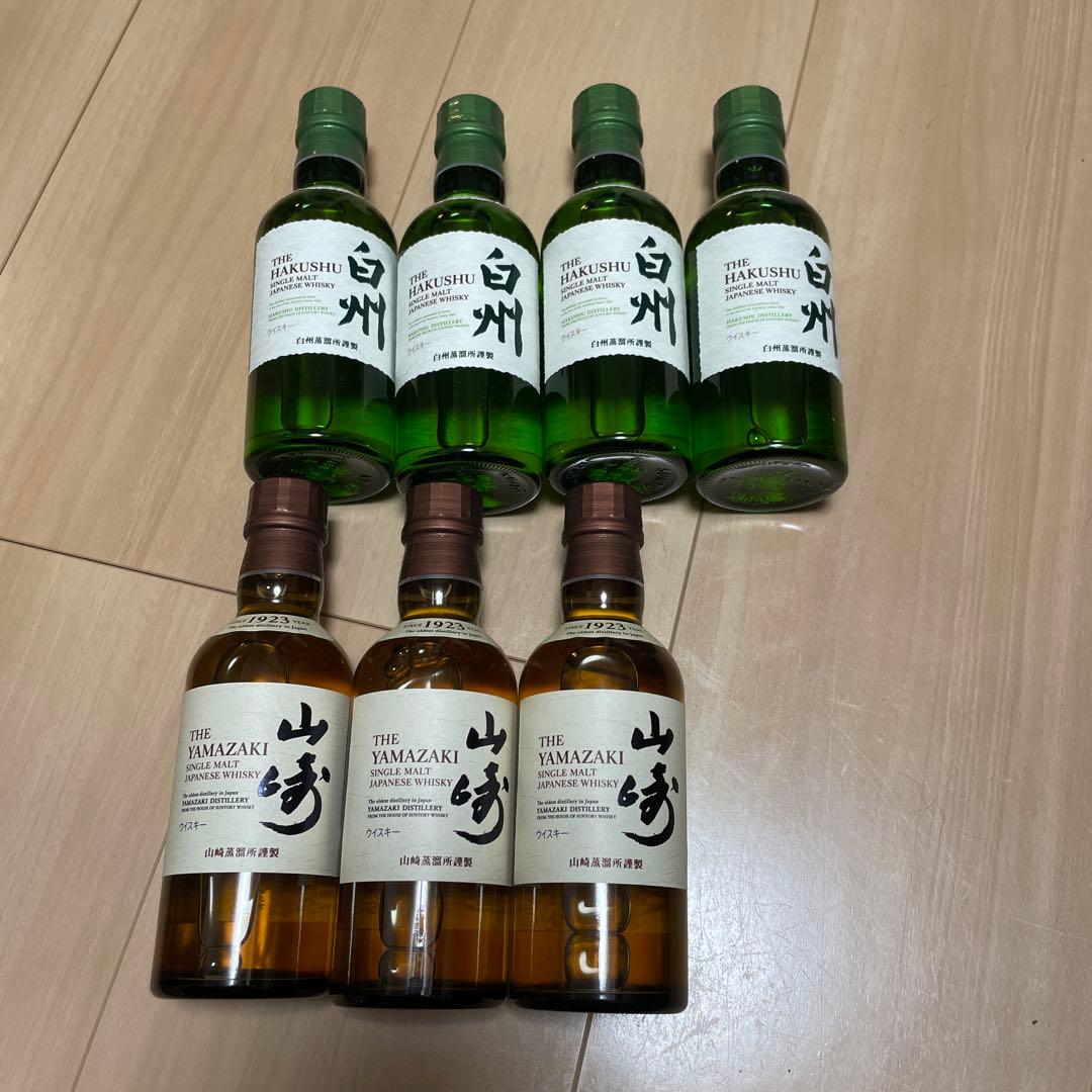 山崎　180ml 3本　白州　180ml 4本　7本セット