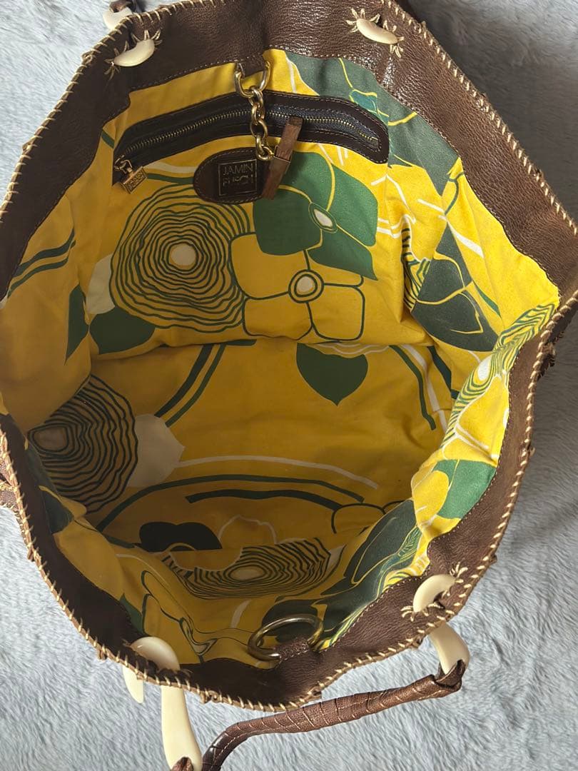 ジャマンピエッシュJamin Puech トートバッグ　ブラウン HONU オヌ