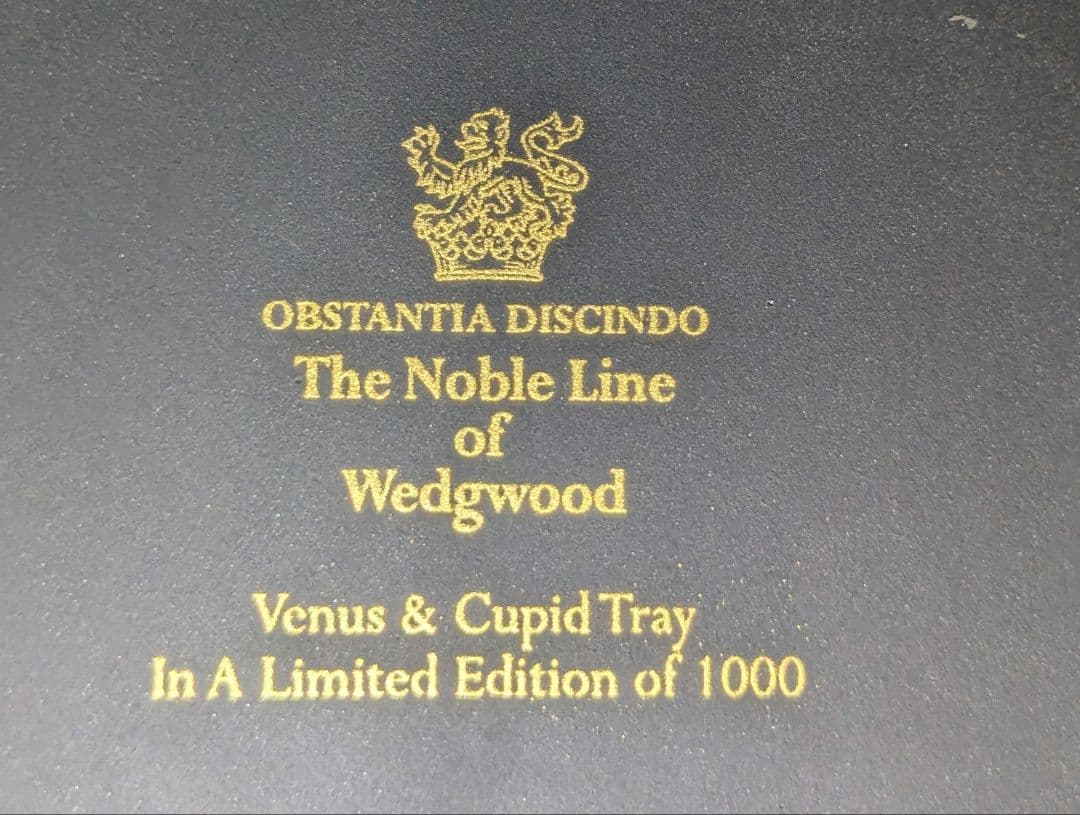 【直筆サイン付/世界1000個数限定品】ウェッジウッド　メダリオントレイ【箱付】