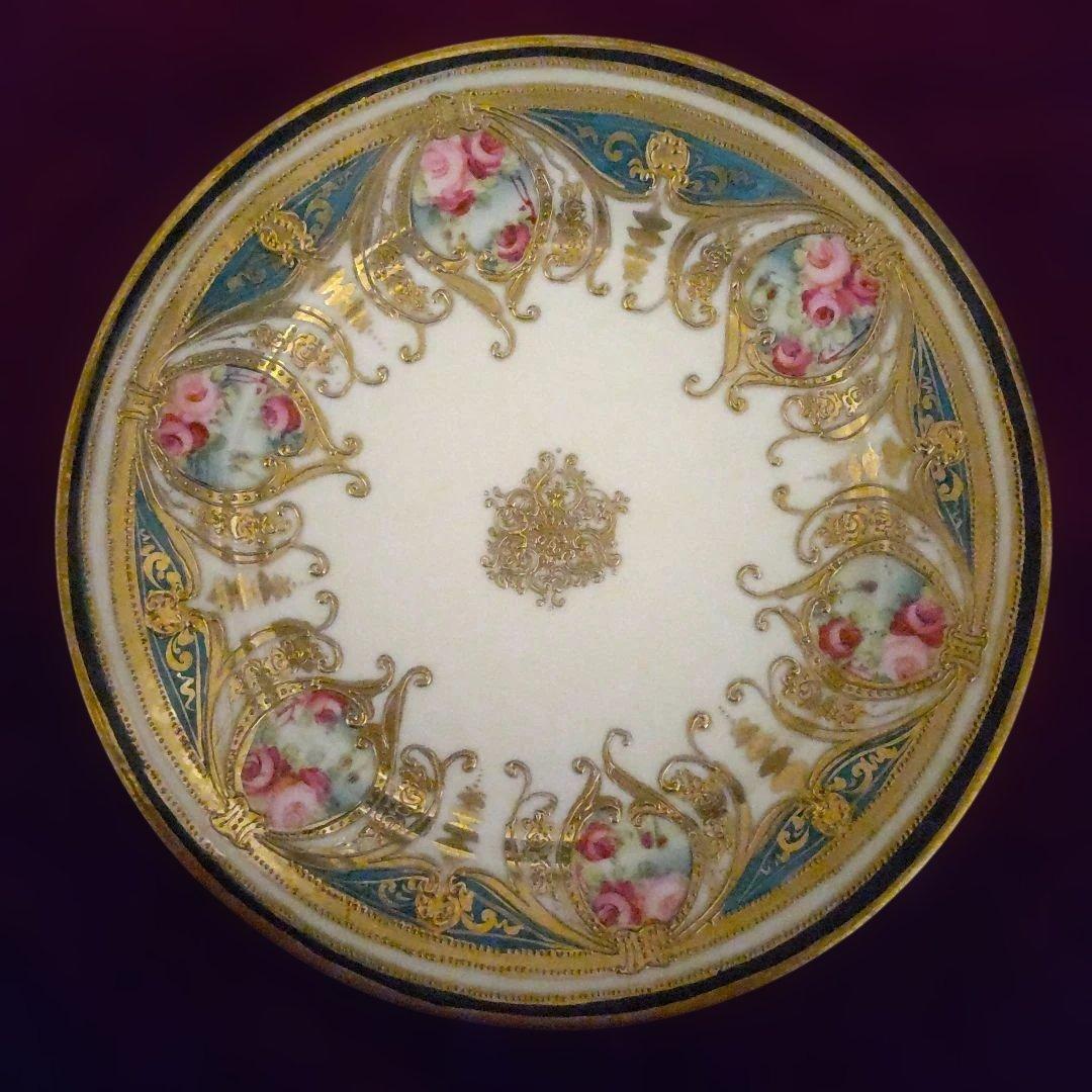 新春~1/31特価 希少 アンティーク オールドノリタケ メイプルリーフ刻印 皿