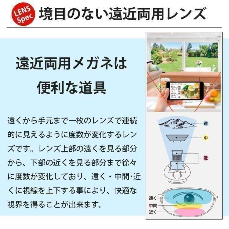 遠近両用メガネ (老眼 +1.50) 鯖江メガネ ヴィンテージ AK201 新品
