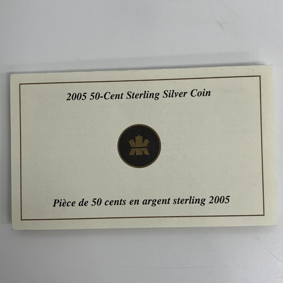 カナダ王立造幣局発行 ゴールデンローズ 50セント銀貨2005年