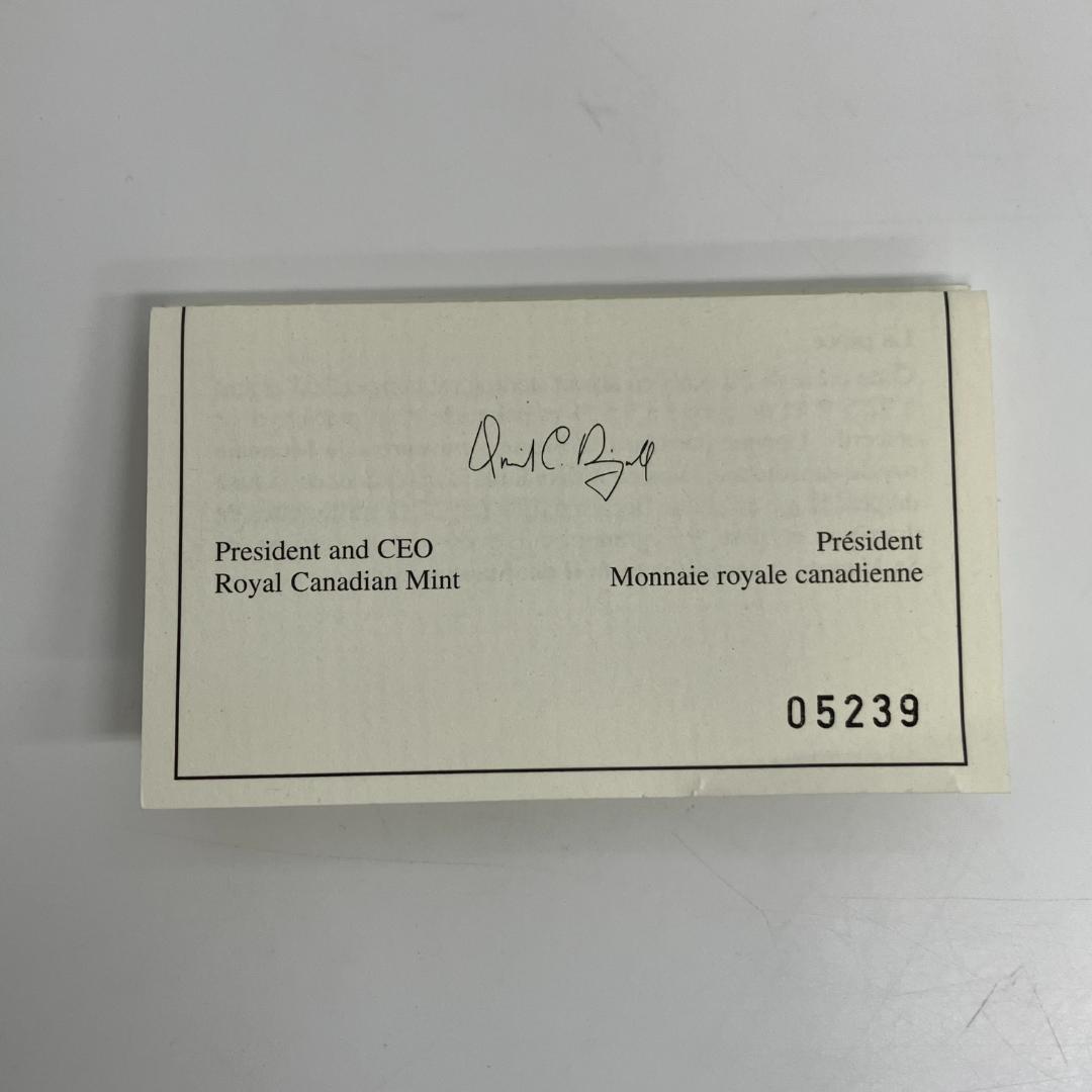 カナダ王立造幣局発行 ゴールデンローズ 50セント銀貨2005年