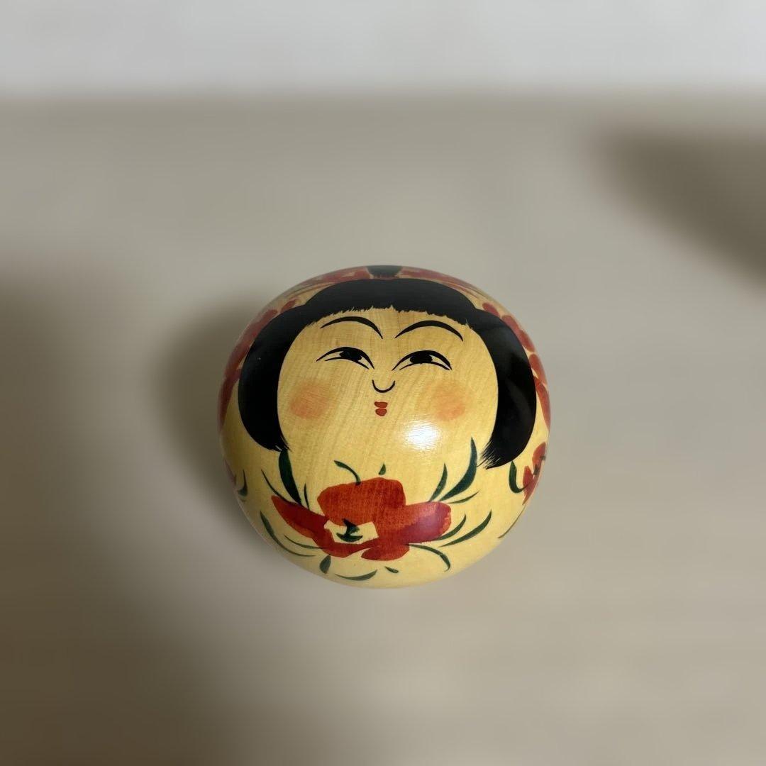 会田栄治工人 こけし 香合【山形系】