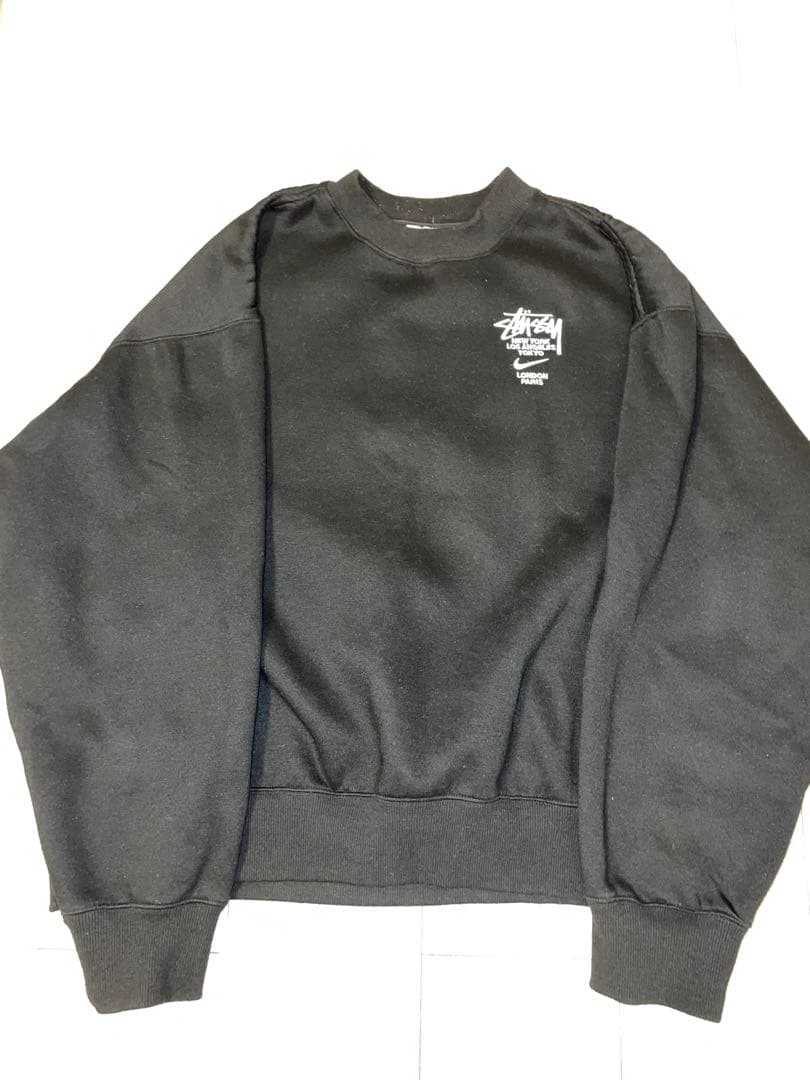【‼️値下げ‼️】　Stussy NIKE ブラック スウェットシャツ