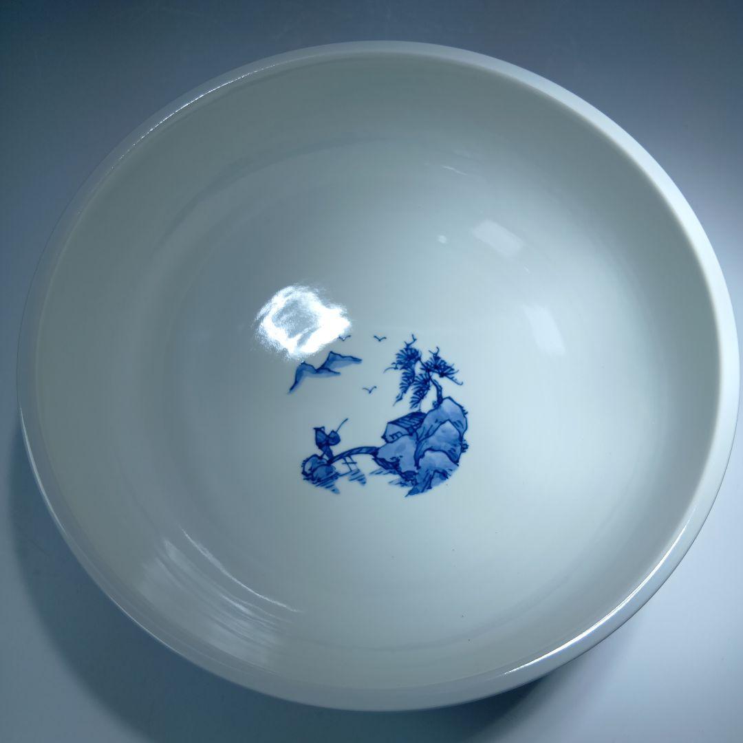 値下げ茶道具　加藤幸治作　山水絵　水指　 共箱　未使用品　美品